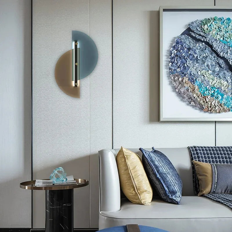 LichtBoog - Wandlamp Glas Halfrond Creatief Modern Ontwerp