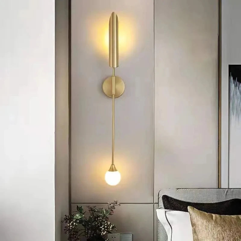 LuxeGlam - Gouden Industriële Wandlamp voor Hotel en Woonkamer