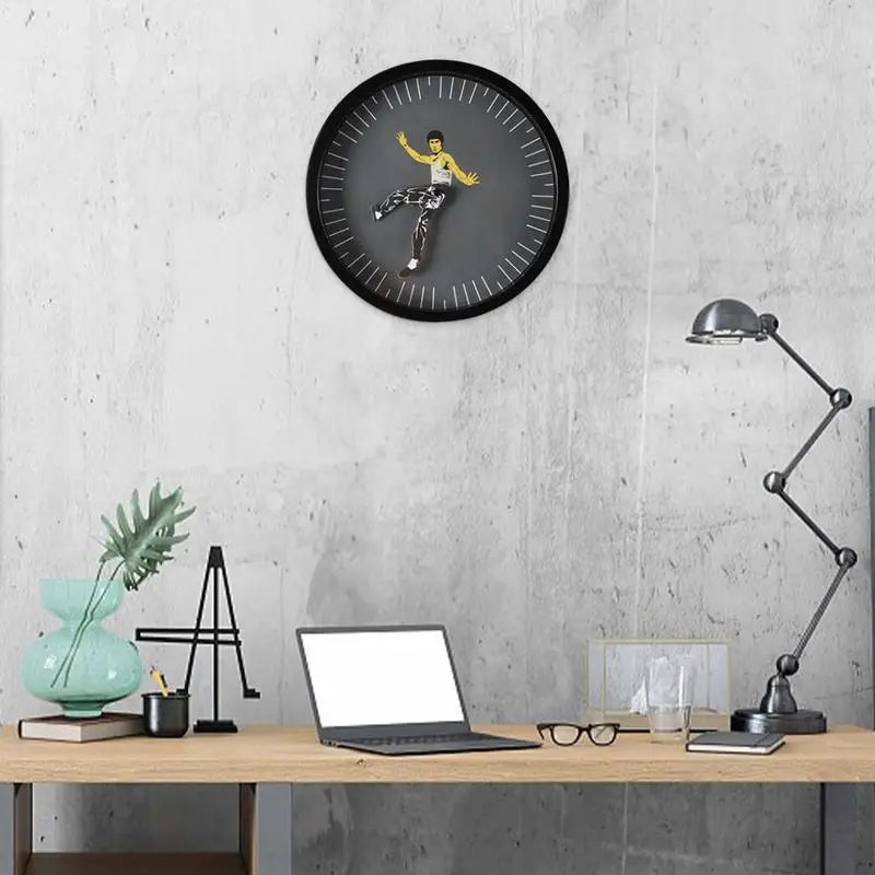 KungFuTime - Chinese Kung Fu Wall Clock for Unique Decoration