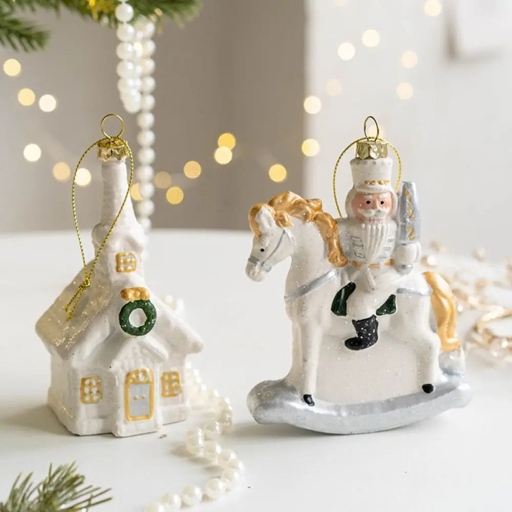 Kersthuisje - Sneeuwpop Huis Pendentief