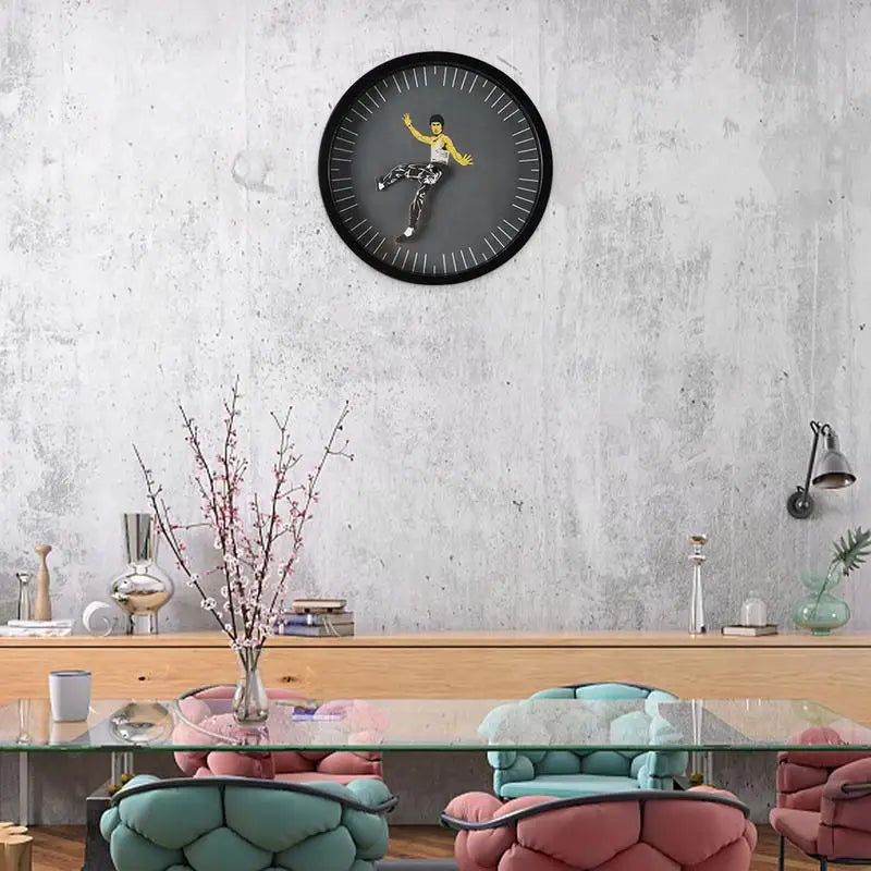KungFuTime - Chinese Kung Fu Wall Clock for Unique Decoration