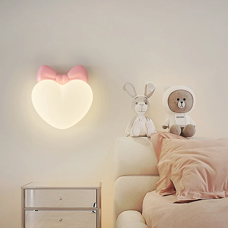 LoveLicht - Roze Kroon Wolk Hart Ontwerp LED Bedlampje