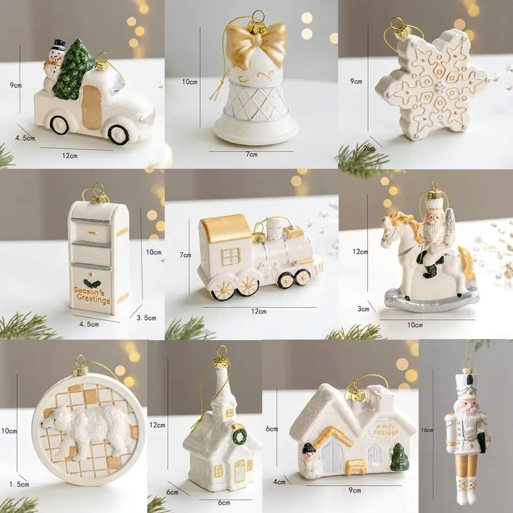 Kersthuisje - Sneeuwpop Huis Pendentief