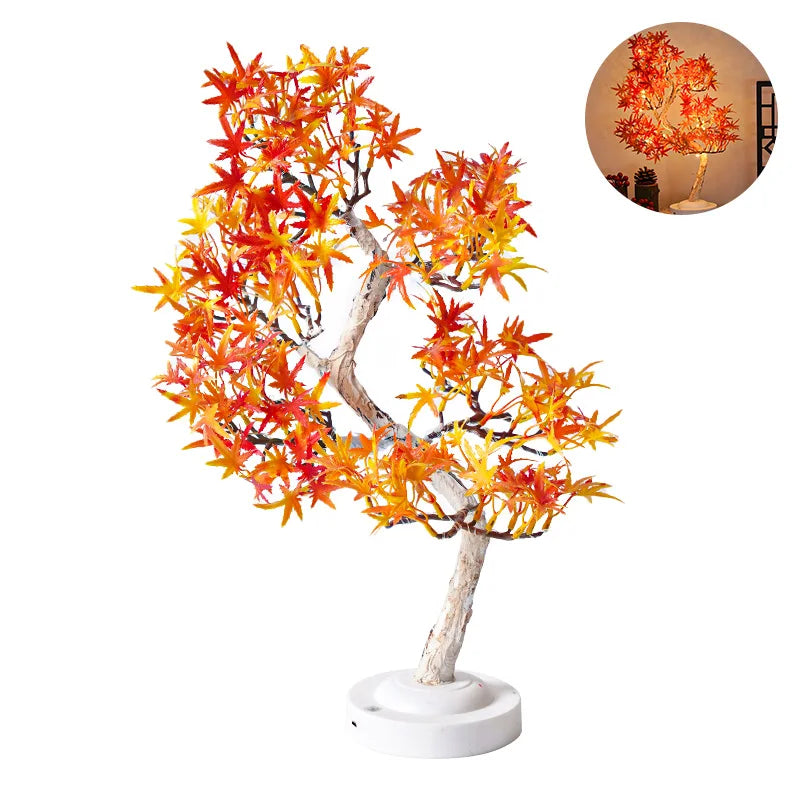 LumiLeaf - LED Esdoorn Bonsai Boomlamp – Sfeervolle Tafellamp voor Woon- en Slaapkamer