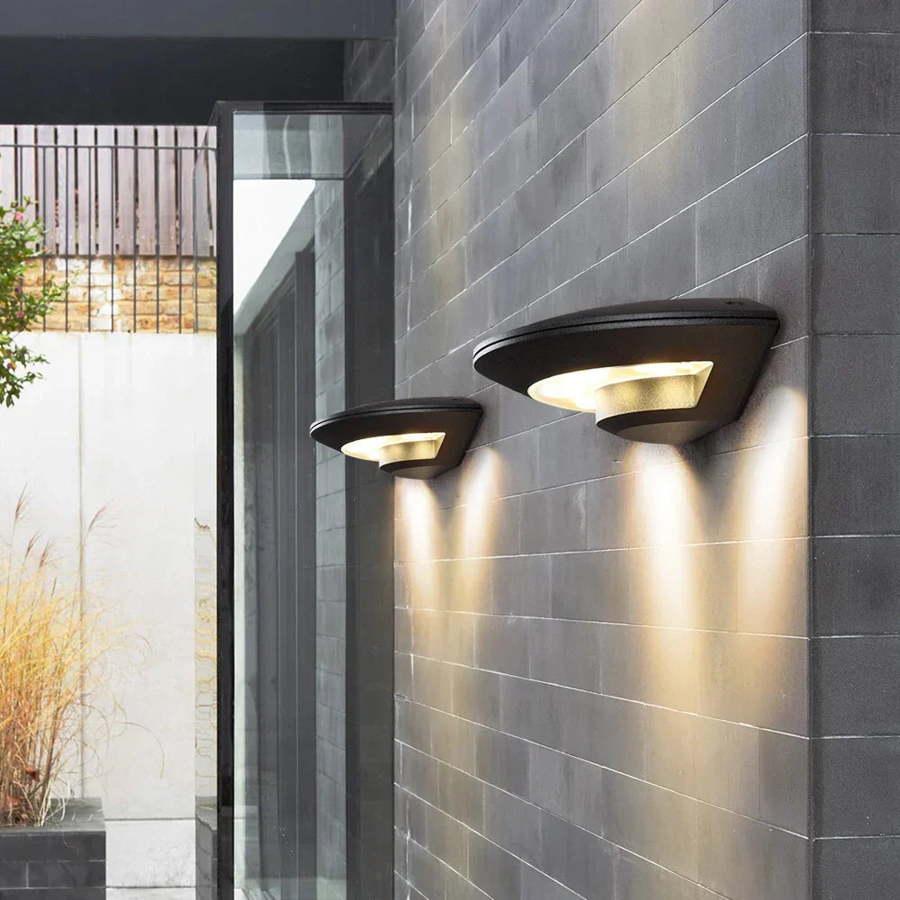 LumiWall – Lampada da parete LED moderna per esterni per giardino e terrazza – Resistente alle intemperie e a basso consumo energetico