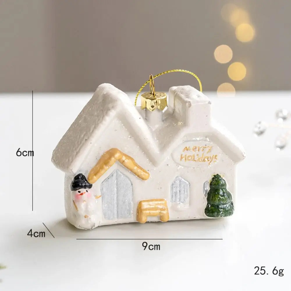 Kersthuisje - Sneeuwpop Huis Pendentief