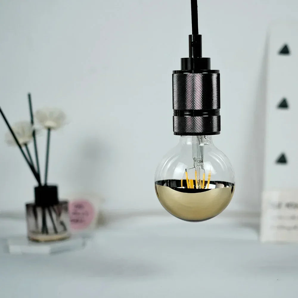 RetroGlow - Vintage LED Tafellamp met Houten Basis, Dimbaar en Warm Licht