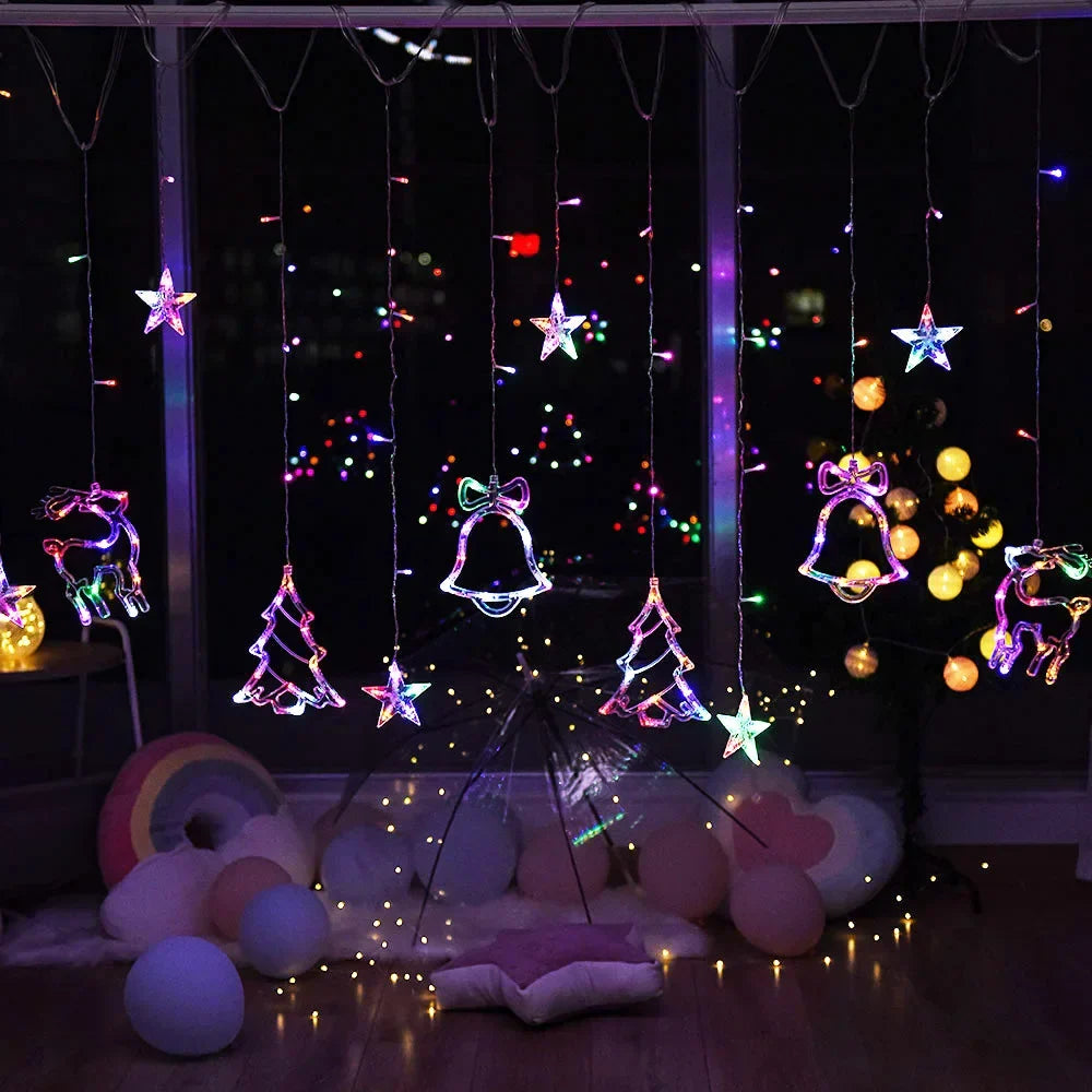 FestiveGlow - Ster- en Maanvormige Slinger voor Feestdecoratie