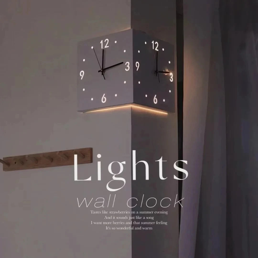 DualEdge - Moderne Wandklok met Schaalverdeling en Stille Werking