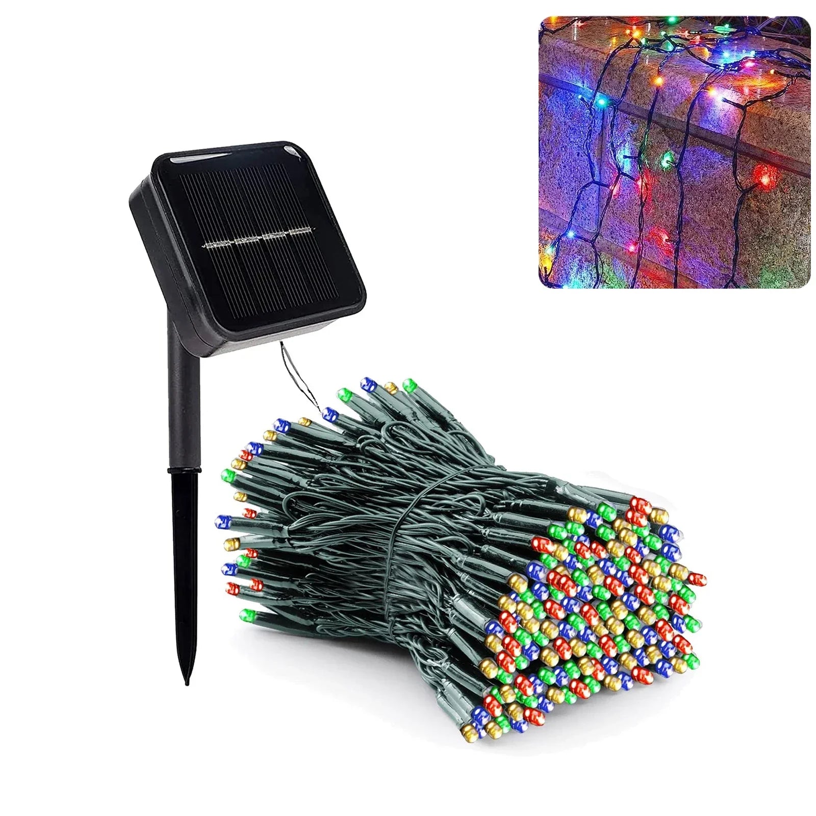 EcoGlow - Zonne-energie Guirlande 300LED voor Kerst