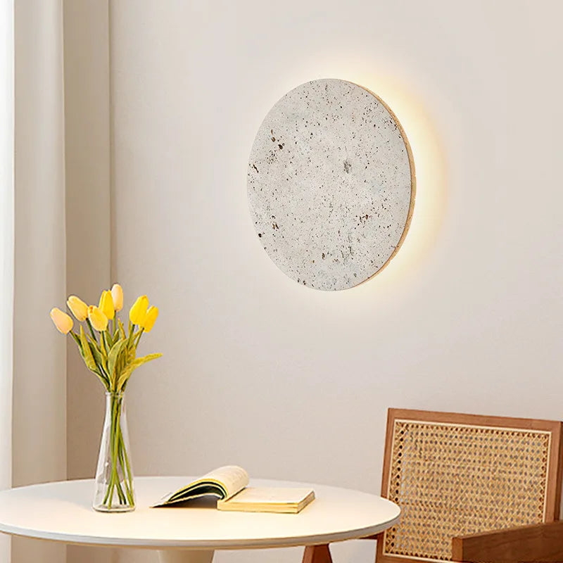 ZenGlow - Minimalistische Wandlamp in Wabi-Sabi Stijl