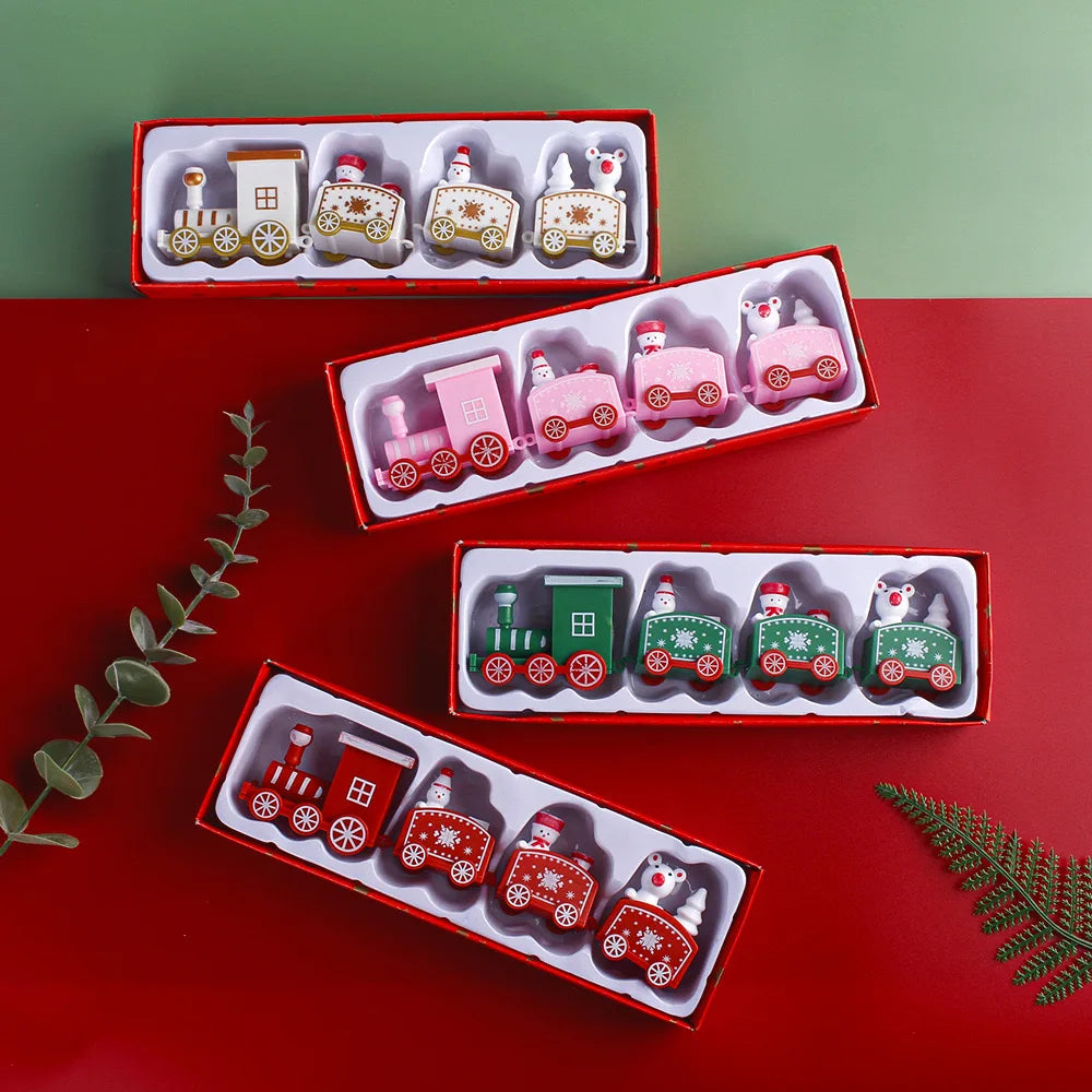 KerstExpress - Feestelijke Plastic Kersttrein voor Decoratie