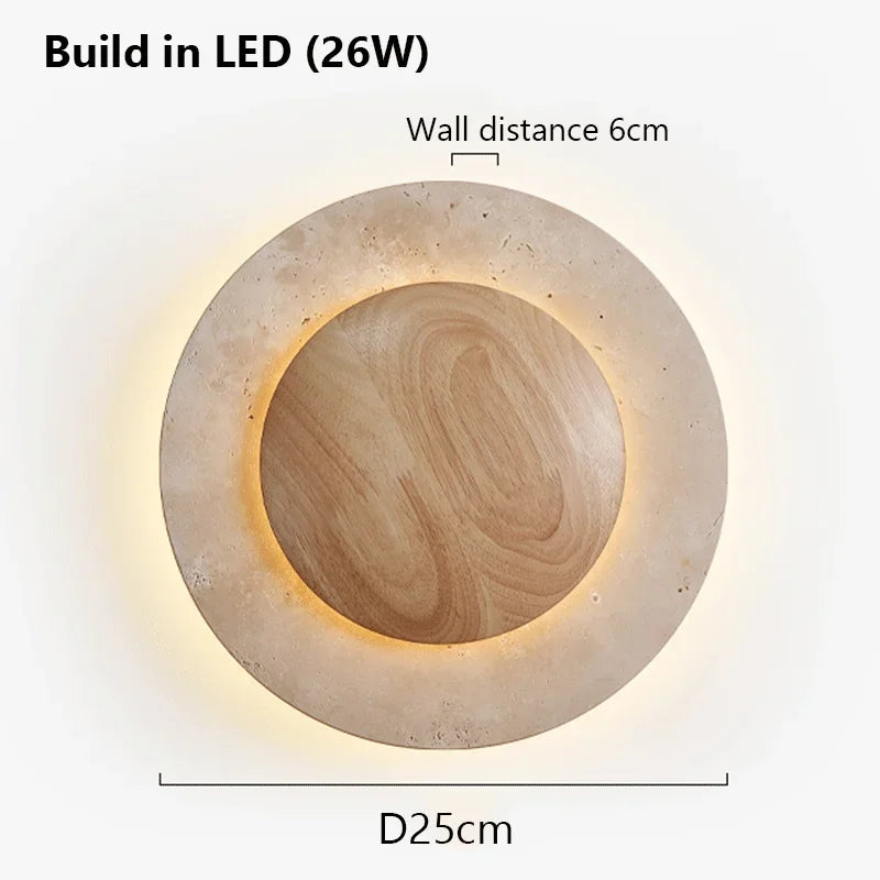 ZenGlow - Minimalistische Wandlamp in Wabi-Sabi Stijl