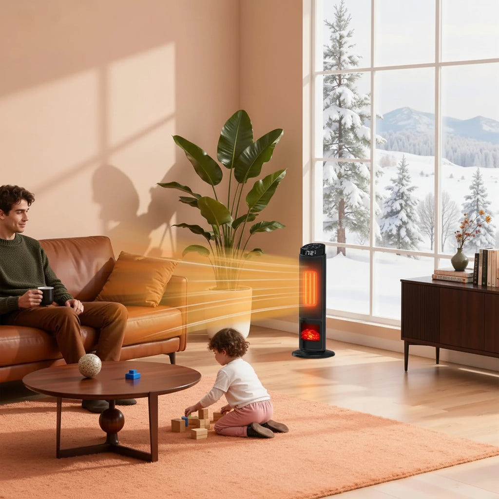 Elektrische Ruimteverwarming 7 Lichtmodi Oscillerend Stille Werking