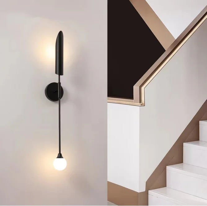LuxeGlam - Gouden Industriële Wandlamp voor Hotel en Woonkamer