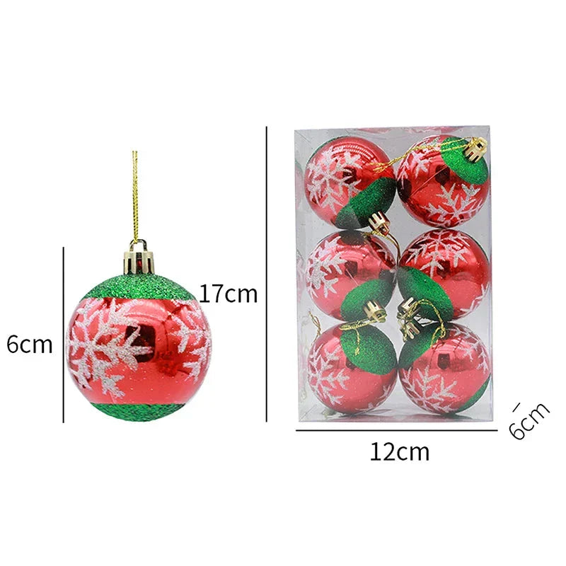 WinterGlans - Elegante Sneeuwvlok Kerstballen