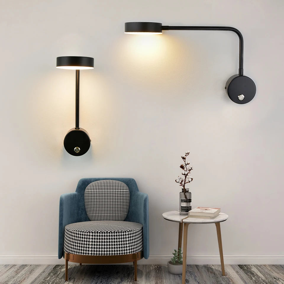 NordicGlow - Rotatable LED Wandlamp voor Woonkamer en Slaapkamer
