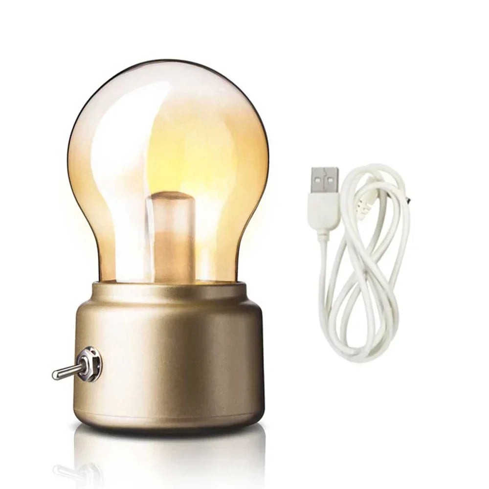 RetroLED - Oplaadbare LED Lamp in Vintage Ontwerp