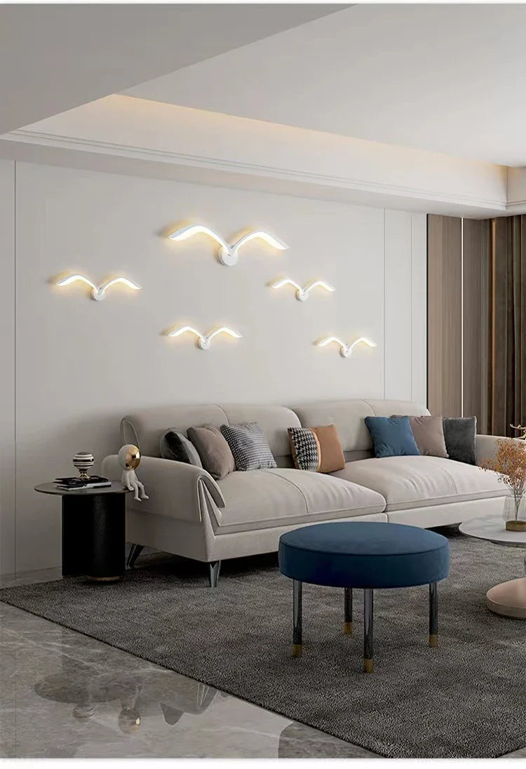 SkyGlow - Moderne Meeuw Wandlamp
