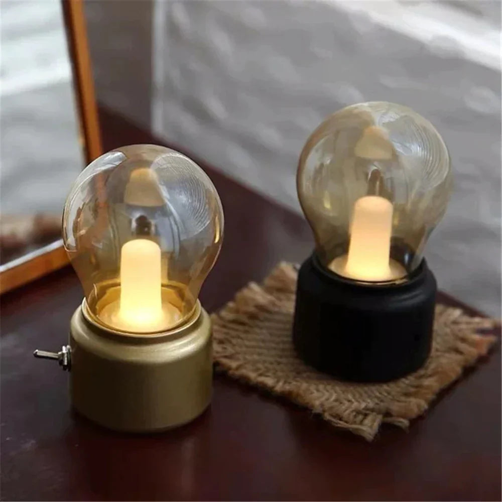 RetroLED - Oplaadbare LED Lamp in Vintage Ontwerp