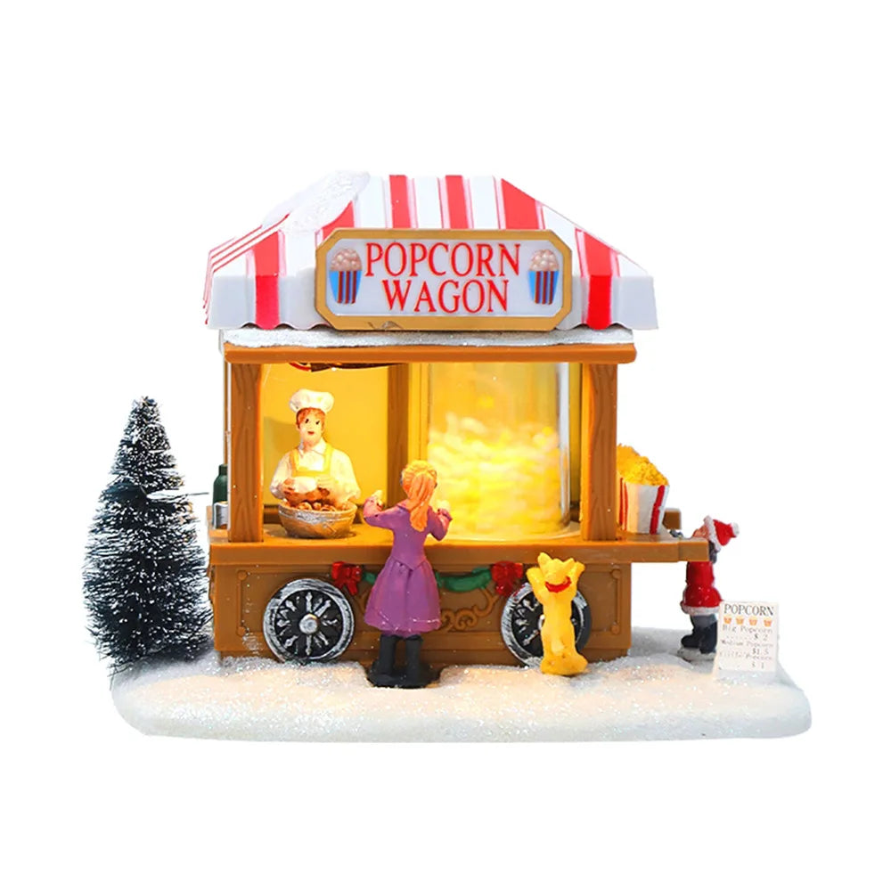 ChristmasPop - Muzikaal Popcornhuis Kerstdecoratie