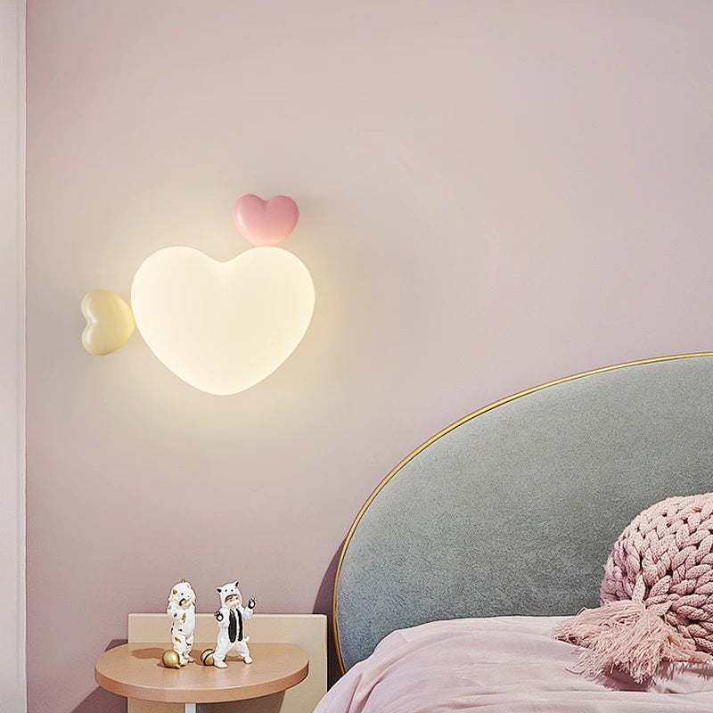 LoveLicht - Roze Kroon Wolk Hart Ontwerp LED Bedlampje