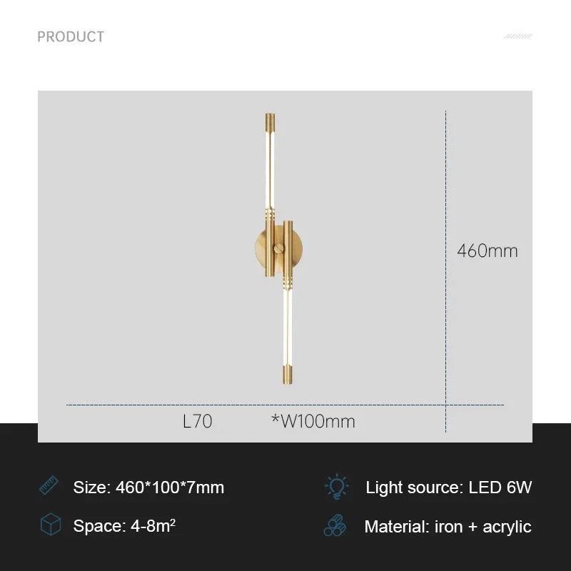 ModernLux - LED Wall Lamp Luxury Indoor Lighting Sconces for Living Room and Bedroom