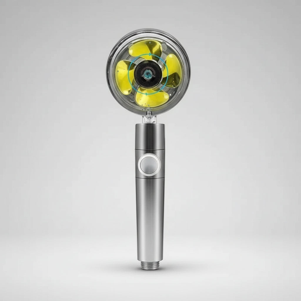 Conjunto de Chuveiro Alta Pressão Cabeça de Chuveiro Giratória Economizadora de Água Massagem