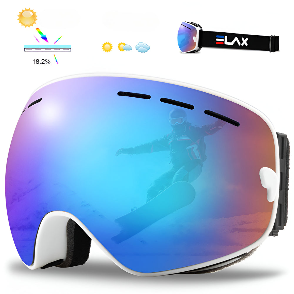 Ski Goggles Frameless OTG Interchangeable Lens Design