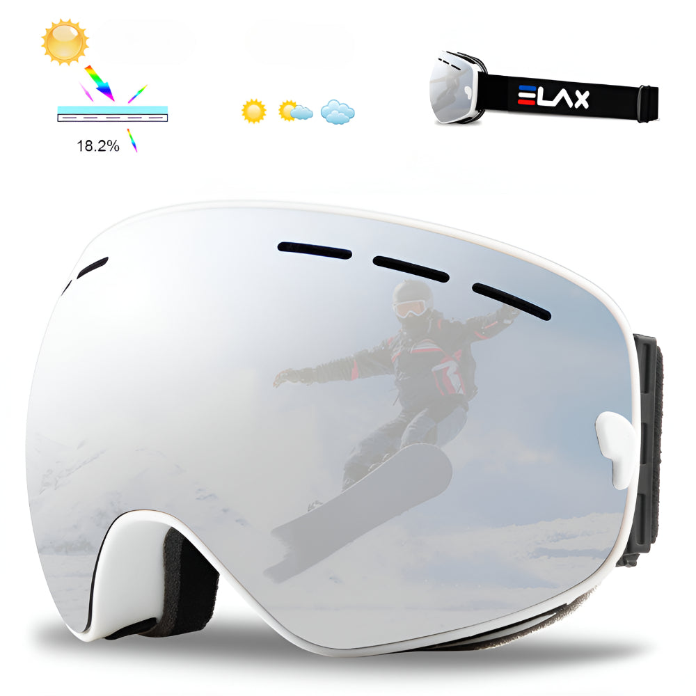 Ski Goggles Frameless OTG Interchangeable Lens Design