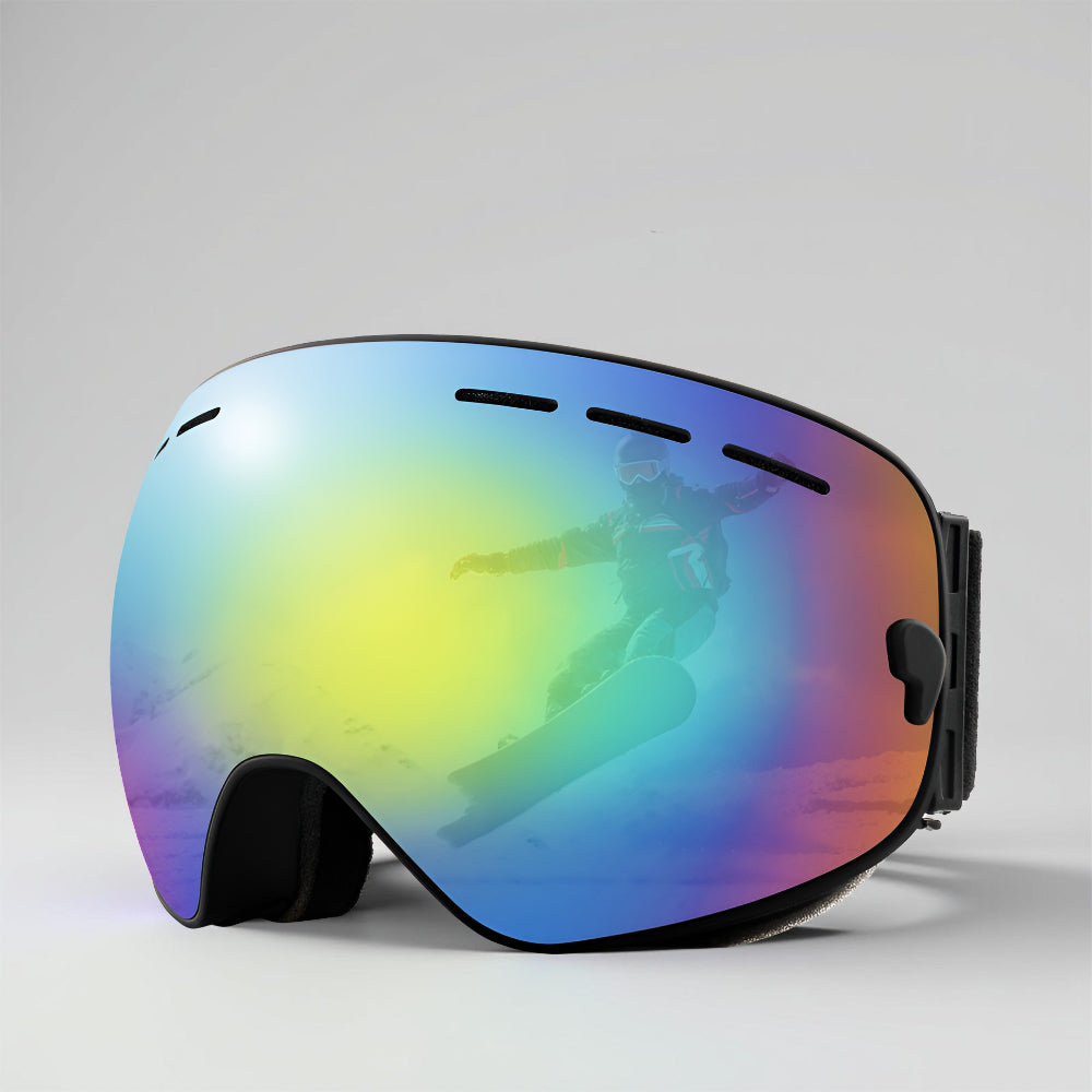 Ski Goggles Frameless OTG Interchangeable Lens Design