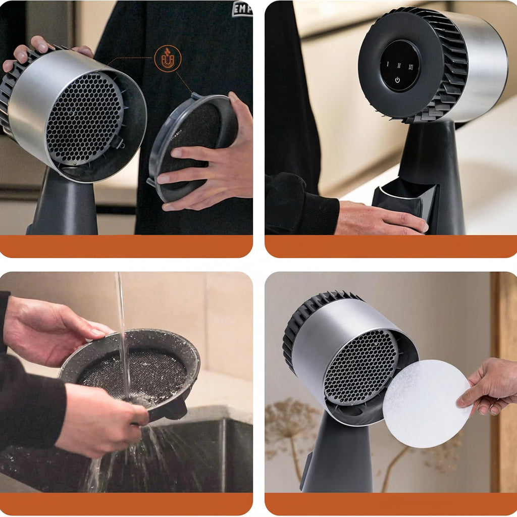 Afzuigkap Draagbaar Keuken Compact Rook Geurfilter