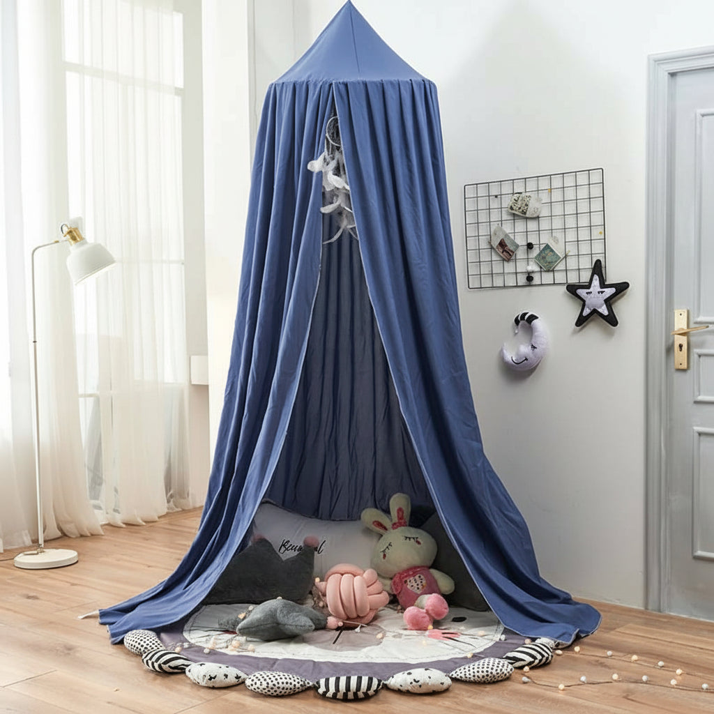 Soft Bed Canopy for Kids Room Dreamy Hanging Decor Lightweight Fabric 13