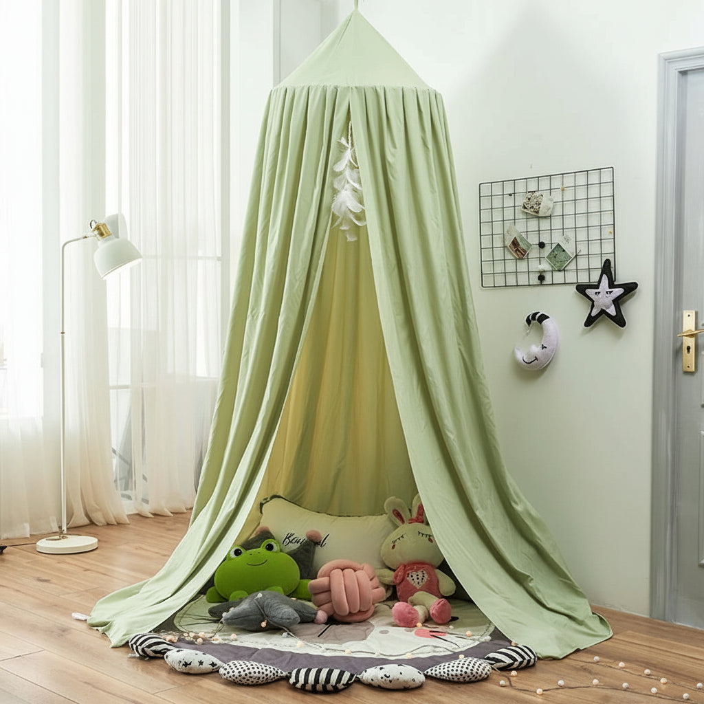 Soft Bed Canopy for Kids Room Dreamy Hanging Decor Lightweight Fabric 15