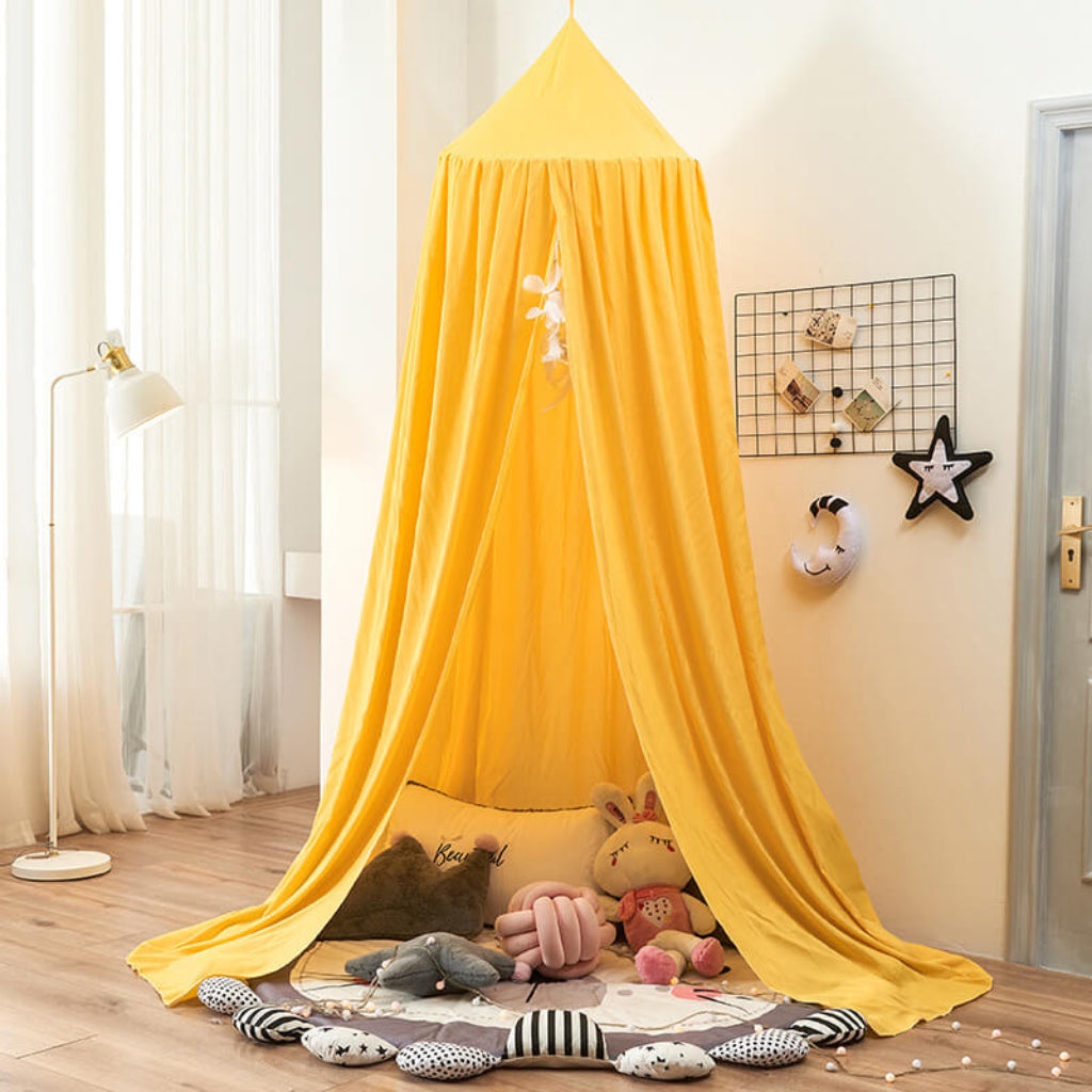 Soft Bed Canopy for Kids Room Dreamy Hanging Decor Lightweight Fabric 19