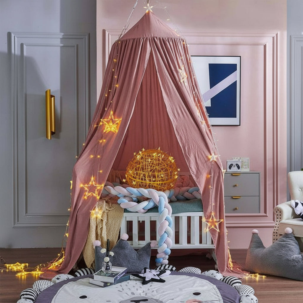 Soft Bed Canopy for Kids Room Dreamy Hanging Decor Lightweight Fabric 8