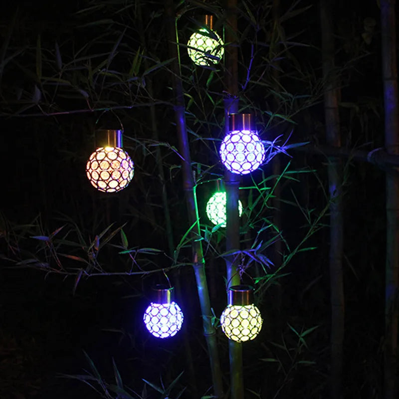 LumiSphere - Waterproof Solar Hollow Sphere Lamp for Outdoors – LED Garden Lighting for Patio and Balcony