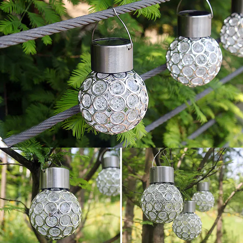 LumiSphere - Waterproof Solar Hollow Sphere Lamp for Outdoors – LED Garden Lighting for Patio and Balcony