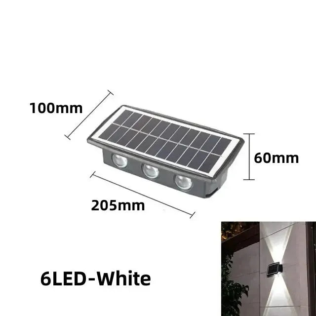 SunGlare - Solar Outdoor Wall Lamp