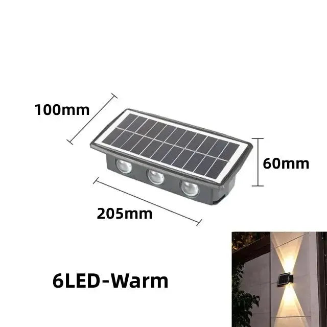 SunGlare - Solar Outdoor Wall Lamp