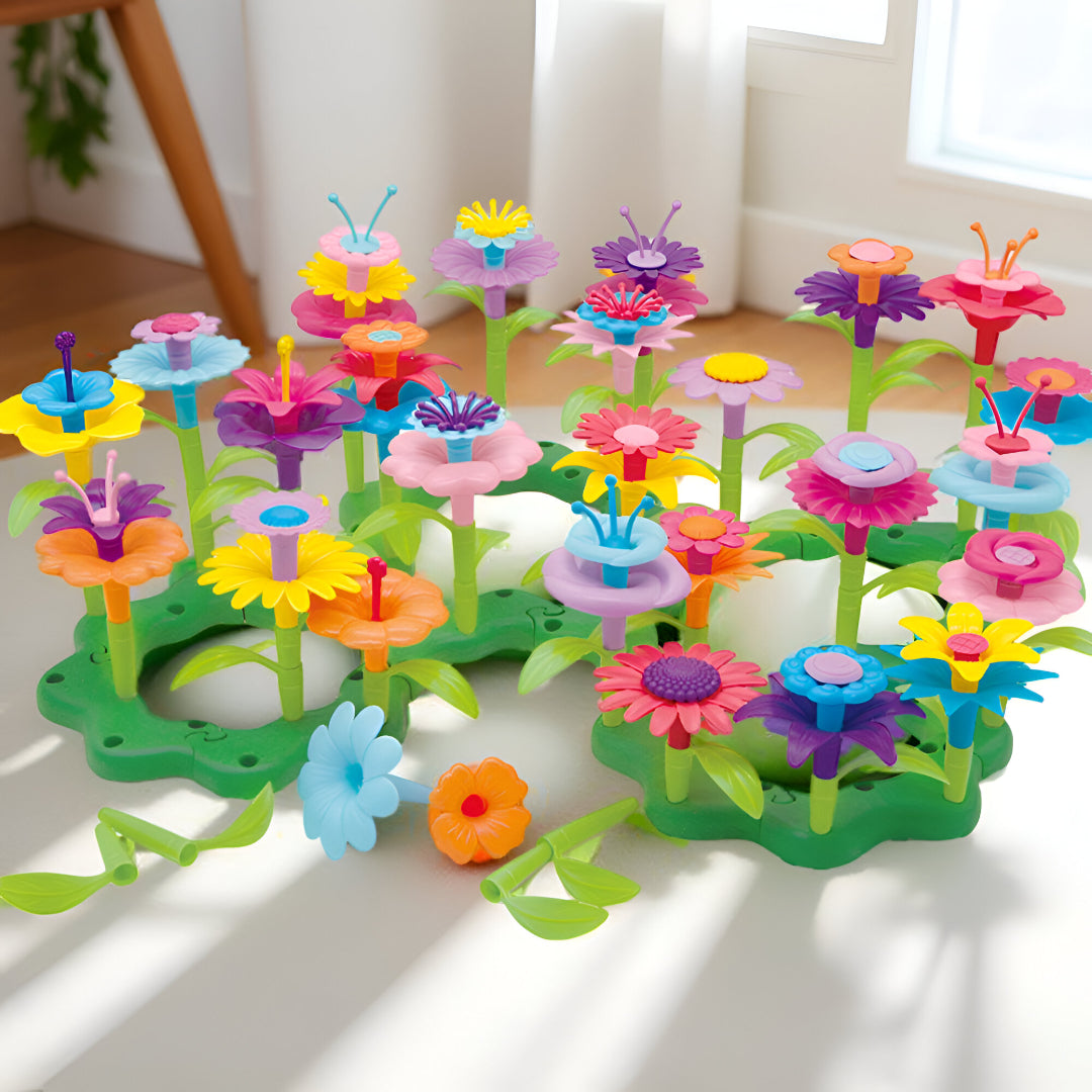 Brinquedo Crianças Conjunto Educativo de Construção Criativa Jardim