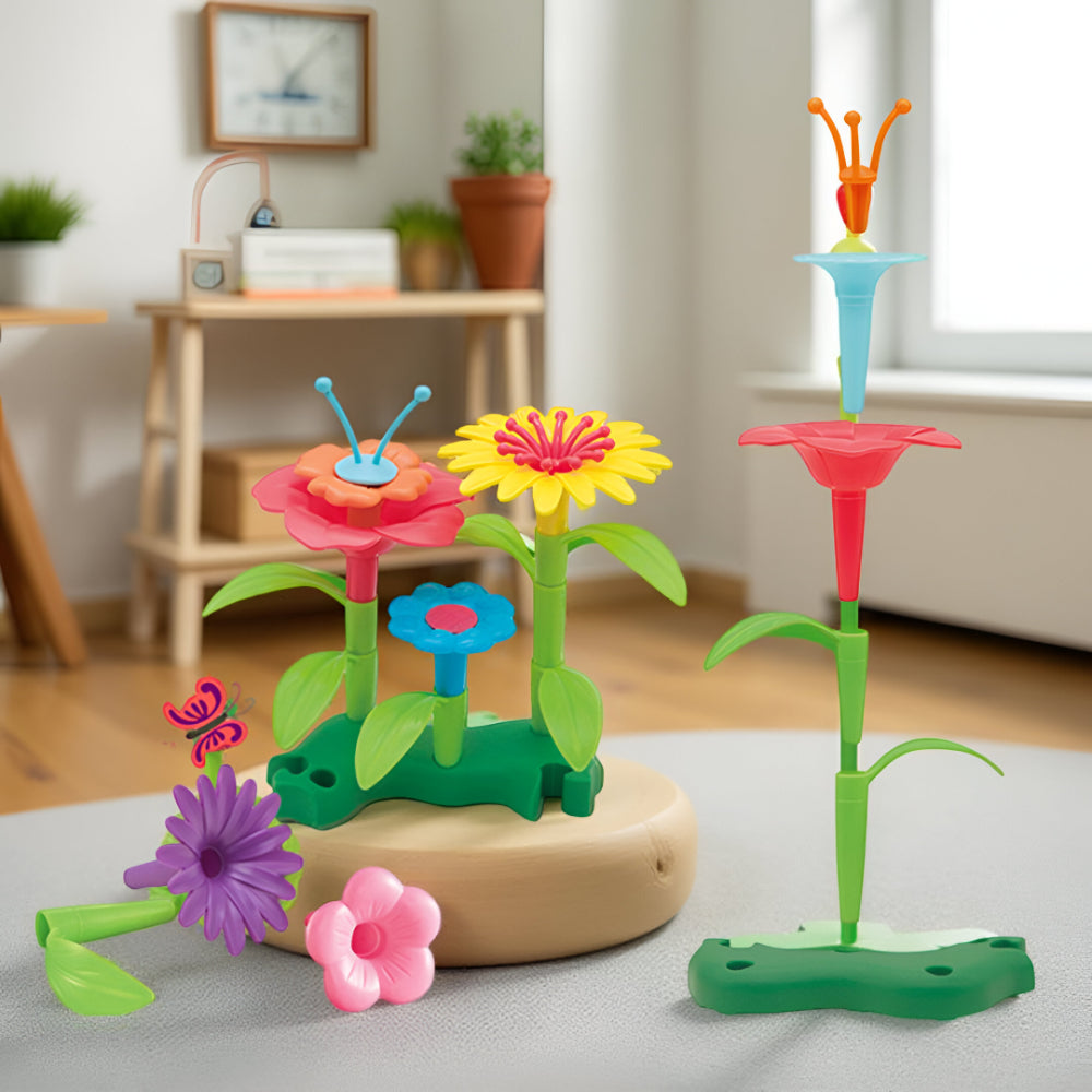 Brinquedo Crianças Conjunto Educativo de Construção Criativa Jardim