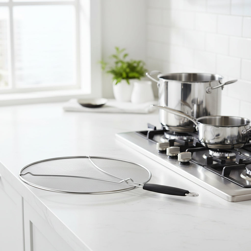 Ecrã de Proteção Contra Salpicos em Aço para Cozinha Antimanchas