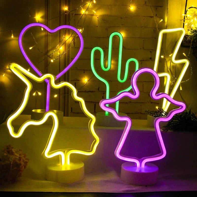 NeonGlow - Kleurrijke Neonlamp – Creatieve LED Decoratie