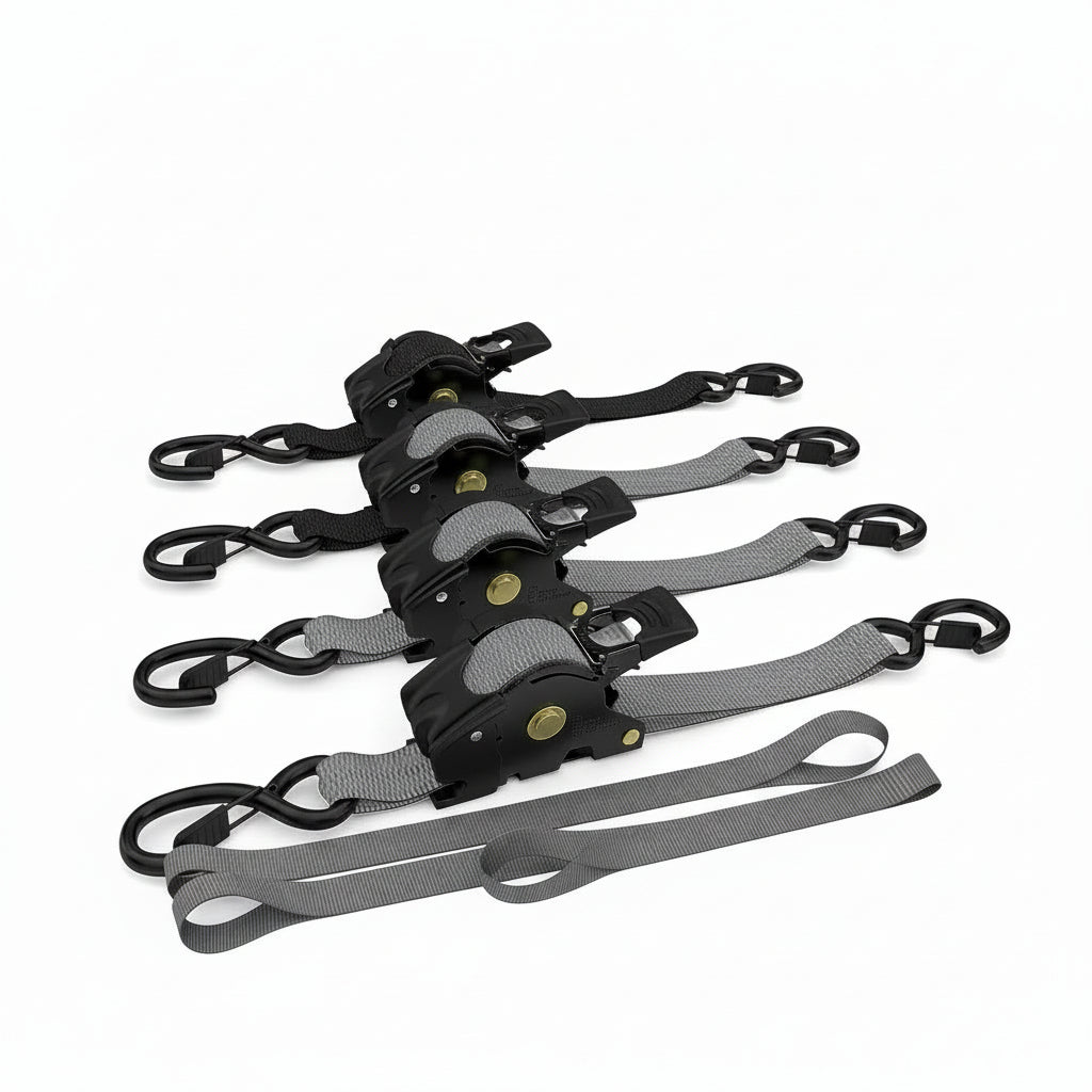 Spanbanden Retractable Heavy Duty Zelfoprollend Metaal Tie Down Set