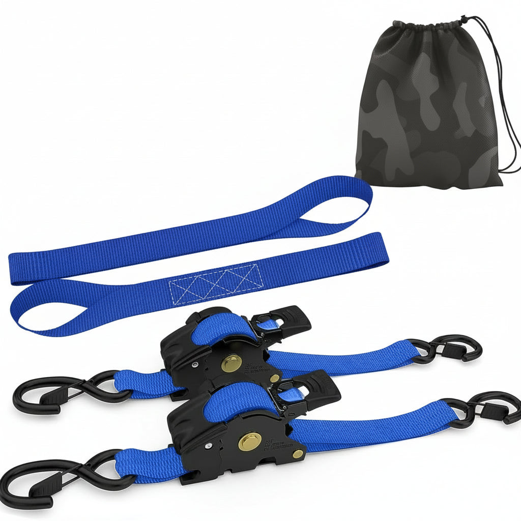 Spanbanden Retractable Heavy Duty Zelfoprollend Metaal Tie Down Set