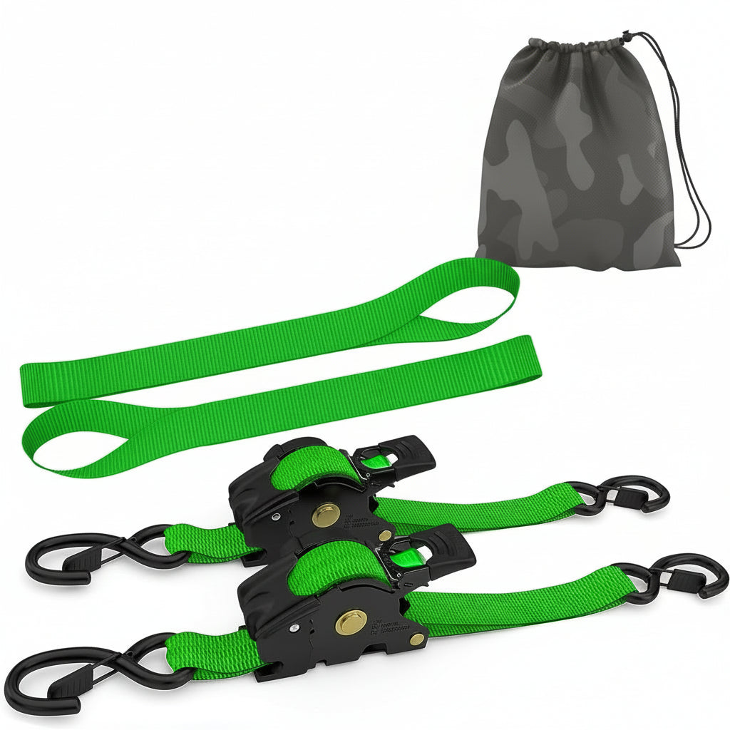 Spanbanden Retractable Heavy Duty Zelfoprollend Metaal Tie Down Set