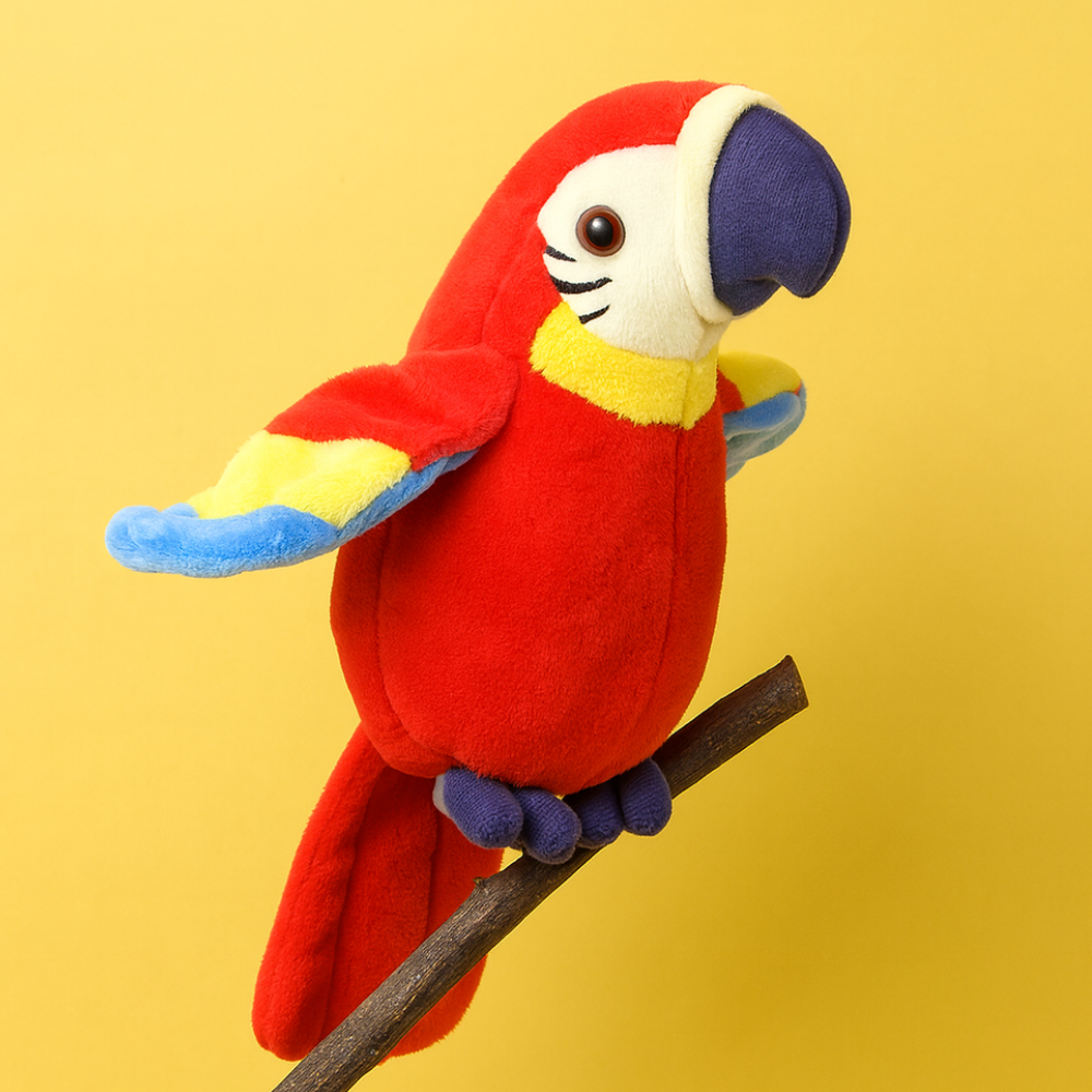 Interactive Talking Parrot Plush Toy Kids Repeat Voice - Image 4