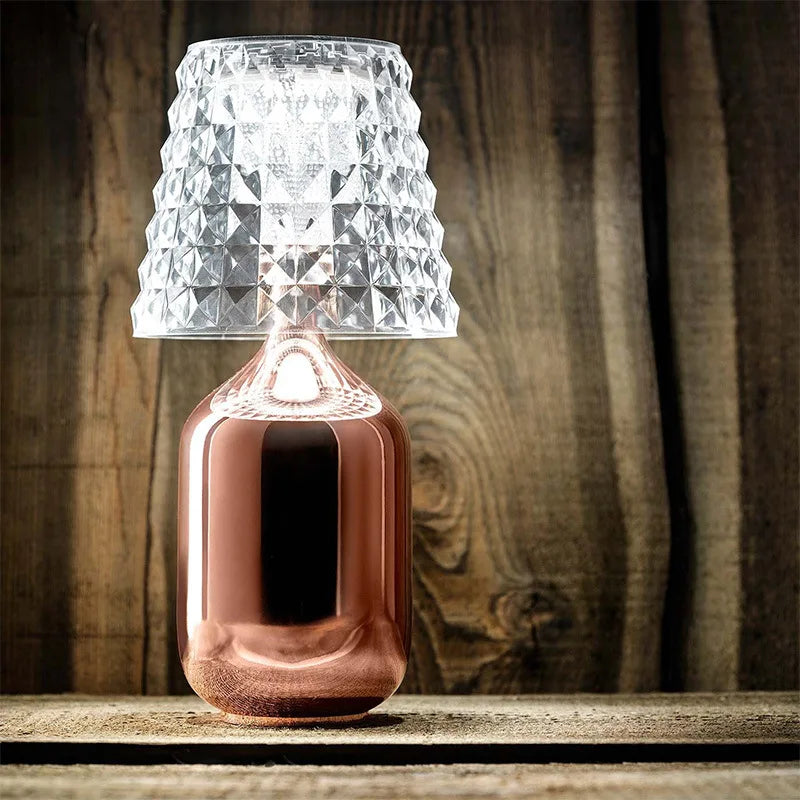 LumiBrill - Decoratieve LED Tafellamp in Kristallook
