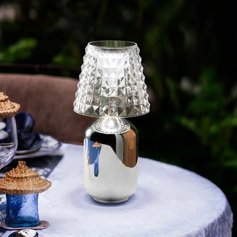 LumiBrill - Decoratieve LED Tafellamp in Kristallook